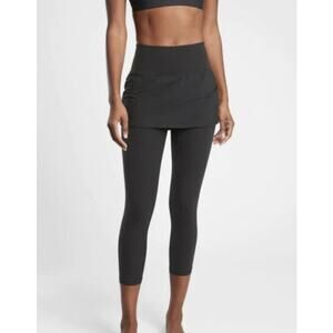 Athleta Elation 2 in 1 Skirt Leggings Gray Activewear Women's Size Medium